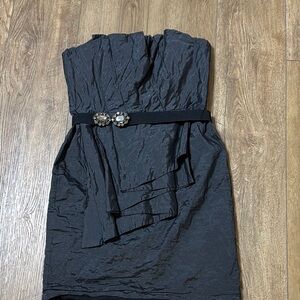 Elegant‎ Black Strapless Dress